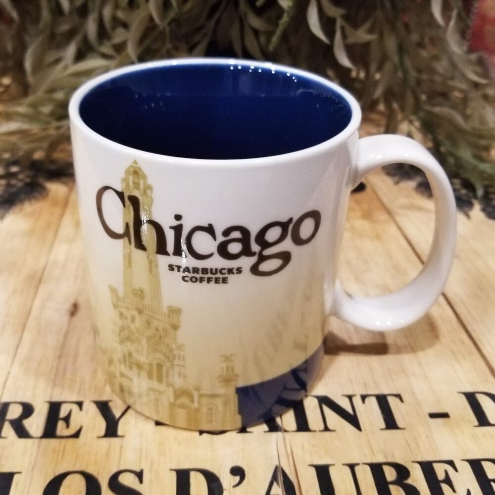 NWOT 2012 Starbucks Chicago Coffee Mug Global 16 Oz